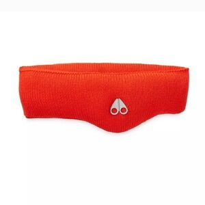 NWT Moose Knuckles Woodhull 100% Wool Vibrant Orange  Headband Ear Warmer O/S